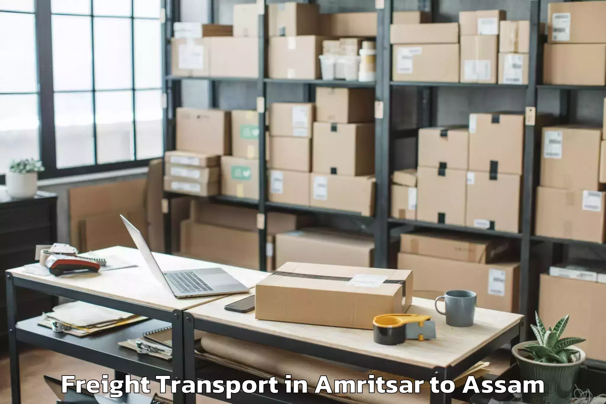 Reliable Amritsar to Sibsagar Freight Transport